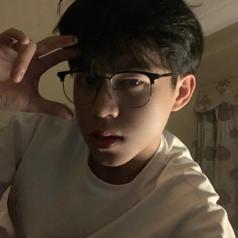 (JIUERBA) Mắt Kính Nửa Gọng Kim Loại Chống Ánh Sáng Xanh Thời Trang Hàn Quốc Cổ Điển