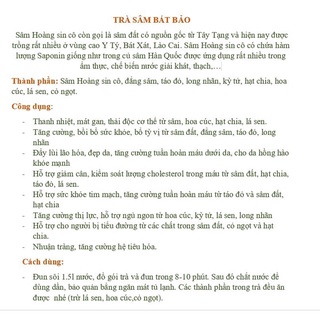 Trà Sâm Bát Bảo - Thanh Nhiệt Bổ Mát (1 Gói Nấu 1,5 Lít)
