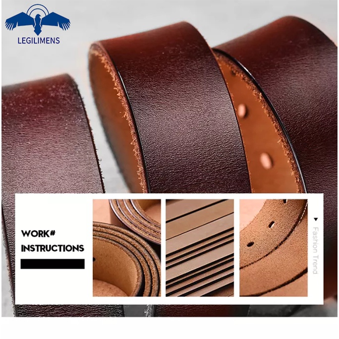 Thắt Lưng Da Thật Khóa Chốt 110-150cm Chất Lượng Cao Cho Nam