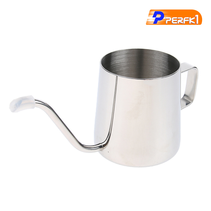 Hot-8.5oz Pour Over Coffee Gooseneck Kettle Hand Drip Pot Stainless Steel