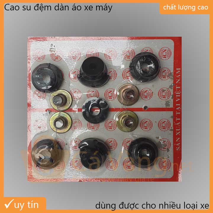 Bộ cao su đệm dàn áo xe máy Dream II, Thái, Việt, loại tốt như Zin