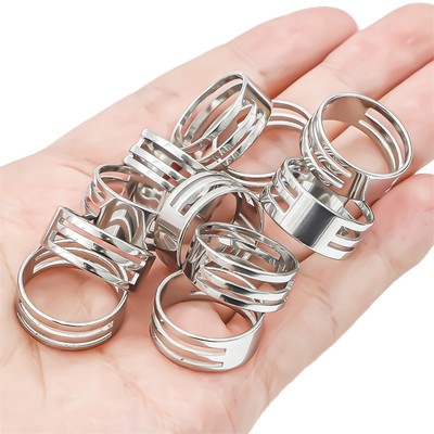 Vòng thép không gỉ BEADIA dùng làm trang sức diy