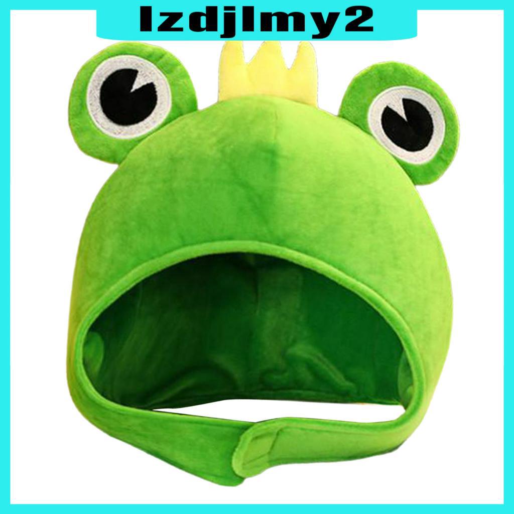 Nón Đội Hóa Trang Ếch Xanh Mắt To Nhồi Bông Dễ Thương Lzdjlmy2