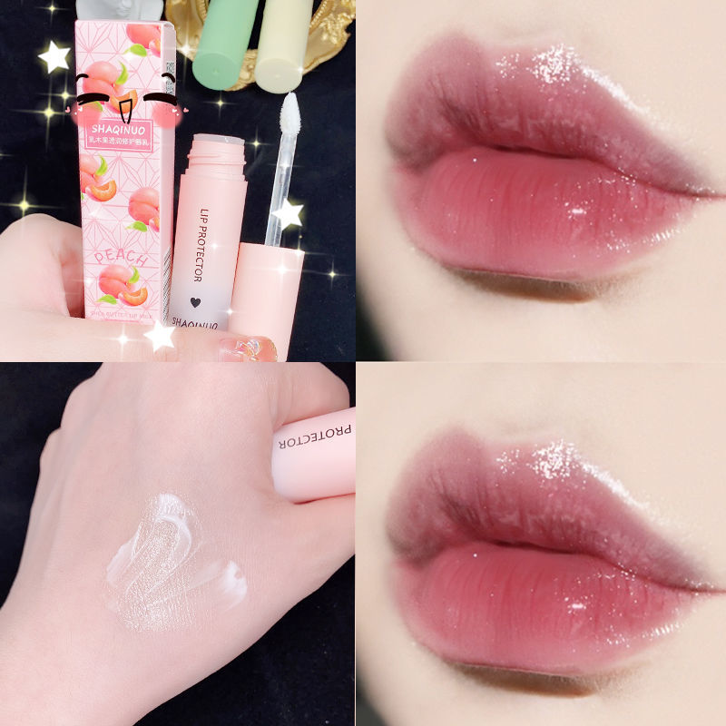 Dry skin savior ~ wood fruit lip milk Lip Balm Moisturizing, moisturizing, anti dry lipstick, female student lipstick background.