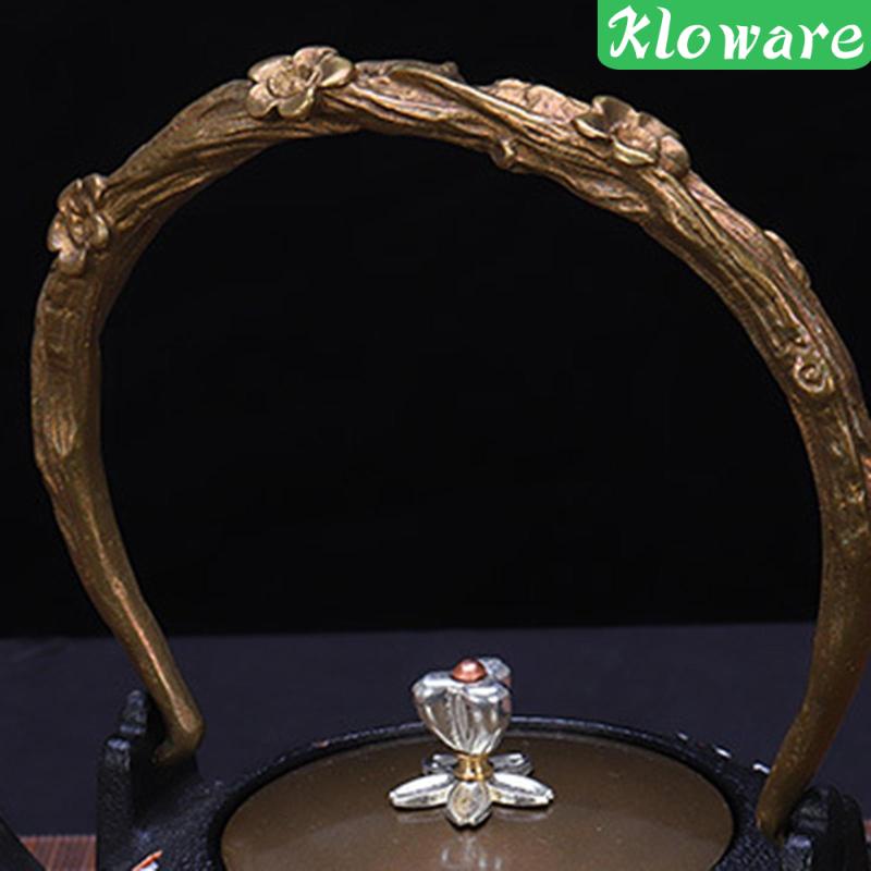 Ấm Trà Bằng Sắt Có Tay Cầm Chống Bỏng Phong Cách Vintage Cho Nhà Bếp