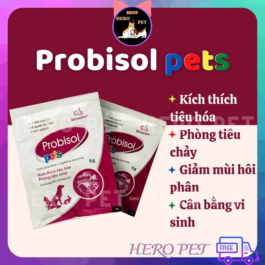 Men tiêu hóa PROBISOL Pets hỗ trợ hệ tiêu hóa cho chó - Hero Pet