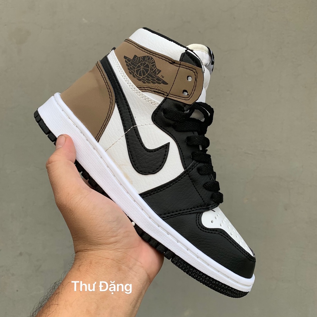 Giày thể thao Jordan màu đen trắng cổ cao nam nữ Giầy sneaker JD1 các màu hot hit