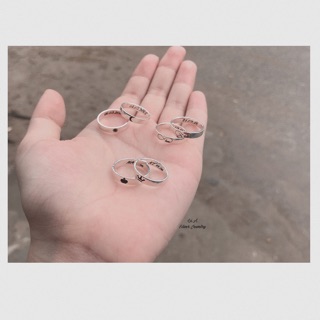 [Mã SKAMLTSM9 giảm 10% đơn 99K] Nhẫn Đôi Trơn Khắc Chữ (giá bao gồm khắc 2 mặt)