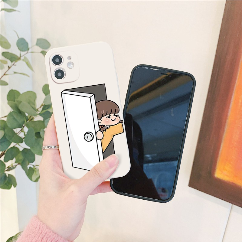 Ốp điện thoại iphone 14pro/14promax/13/12/11/xsmax/7/8/se2020/xr ốp iphone couple đôi nhây hài đáng yêu viền vuông