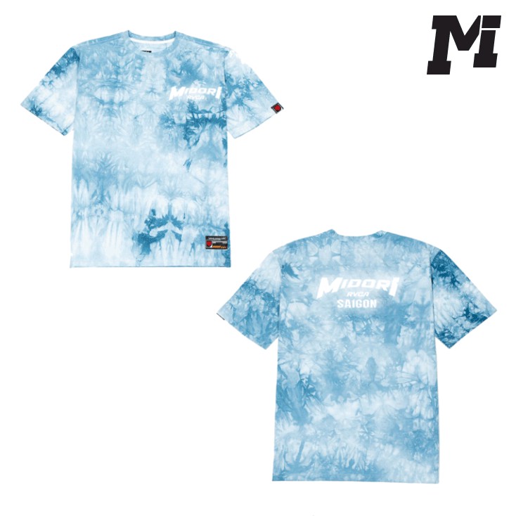 Áo thun loang màu form rộng tay lỡ nam nữ Phông tiedye Unisex phản quang Local Brand Chính Hãng Midori M Studio