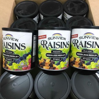 Nho khô Sunview Raisins 425g ( 1 thùng 12 hộp )