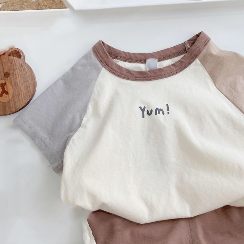 Bộ đồ thể thao tay ngắn phong cách năng động thời trang mùa hè cho trẻ em