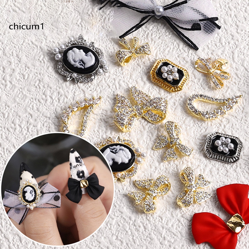 [Hàng mới về] Đồ trang trí hình nơ nhiều mẫu đính trang trí móng tay