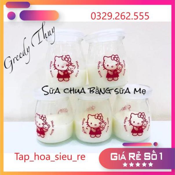 (Rẻ Vô địch) 1 HŨ SỮA CHUA CÓ NẮP 100ml hàng dầy đẹp (nhiều hình ngộ nghĩnh)
