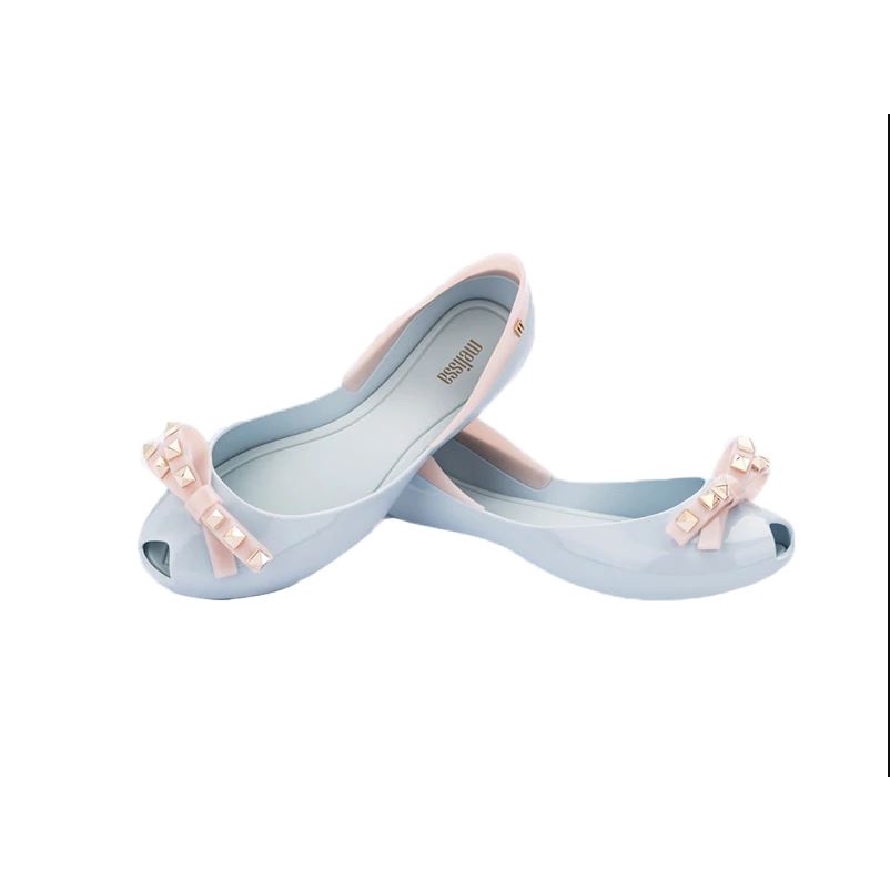Giày nhựa thơm Melissa Queen VIII AD màu Xanh nơ Hồng
