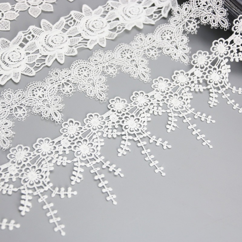 Viền ren bằng cotton để may trang trí