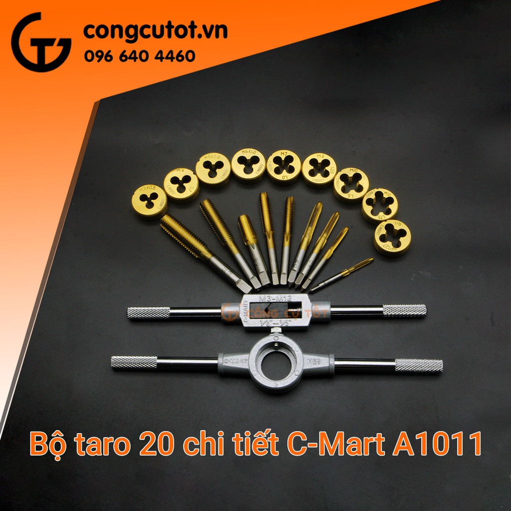 Bộ taro tạo ren trong 20 chi tiết C-Mart A1011