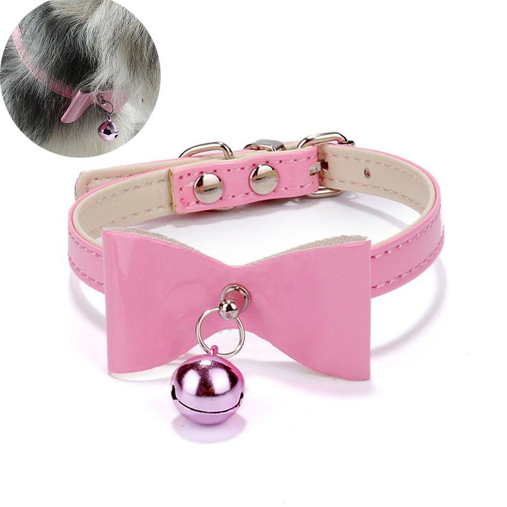 [COD] Vòng Cổ BằNg Da PU Cho Thú Cưng