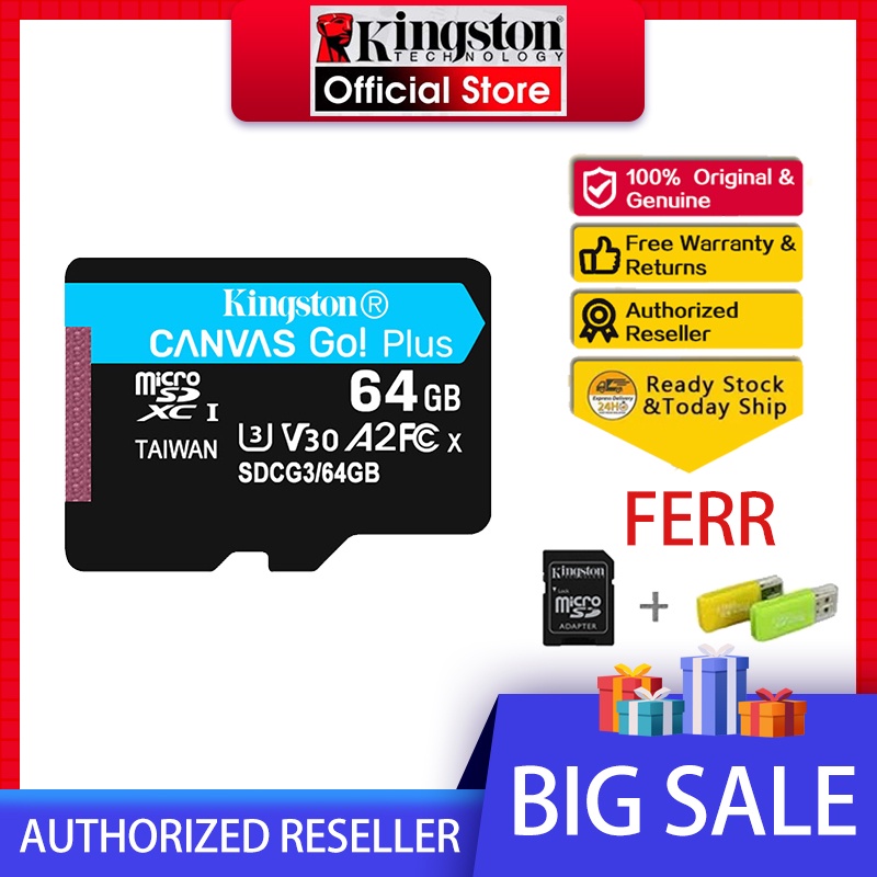 Thẻ Nhớ Kingston SDCG3 Tốc Độ Cao 64GB A2 U3 Hỗ Trợ Thẻ Nhớ sd 4