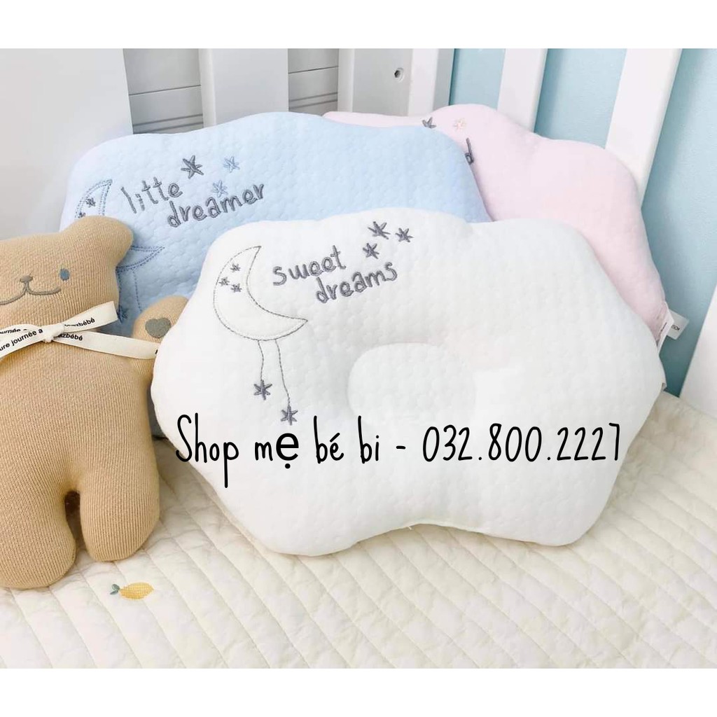 Gối Lõm Bông Mềm Cao Cấp Chống Bẹp Đầu Cho Bé Comfor Bebe