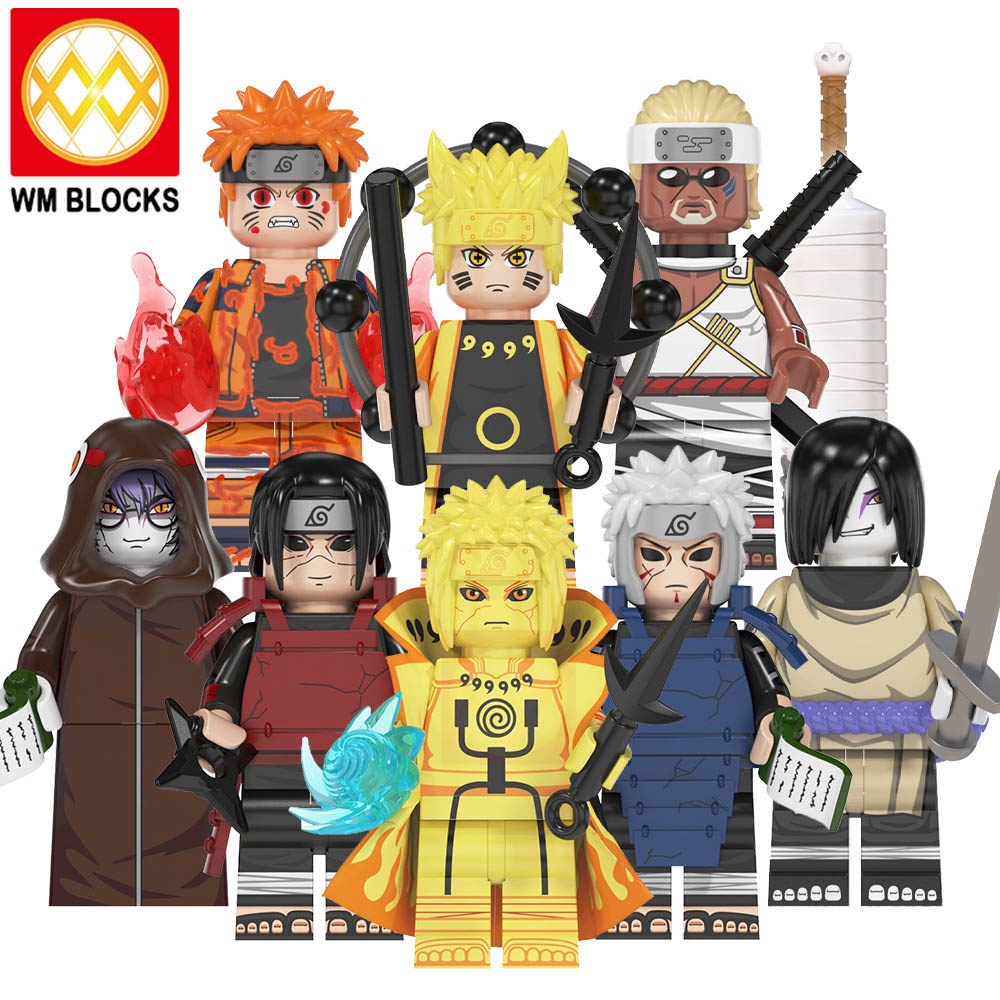 Bộ Lắp Ghép Mô Hình Nhân Vật senju hashirama Naruto mini WM6108