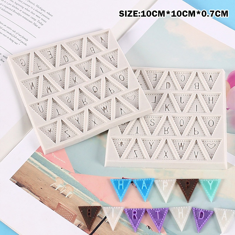 Khuôn Silicone Làm Bánh Tạo Hình Chữ Cái Tiếng Anh Tiện Dụng