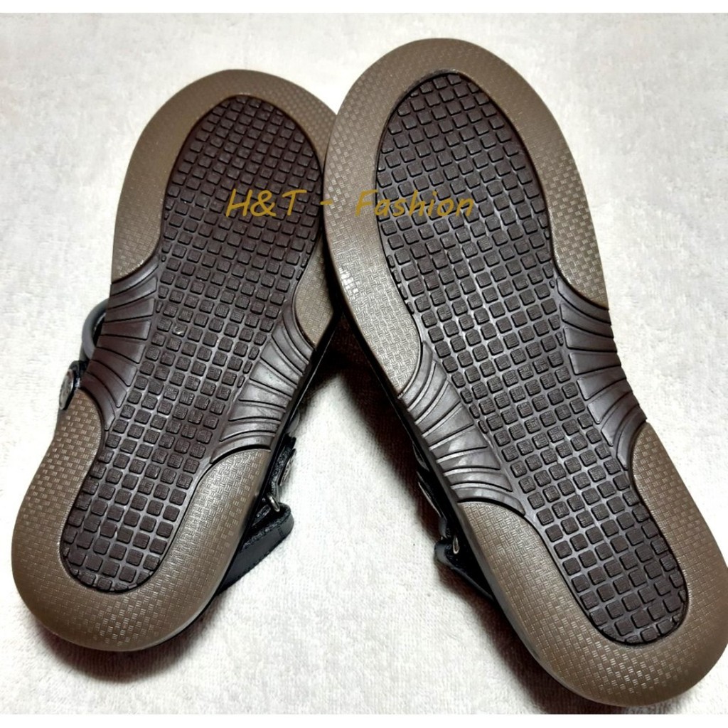 Giày Sandal Nam 2 quai chéo da bò thật (2 quai K2) - hàng xuất dư - size 39-43
