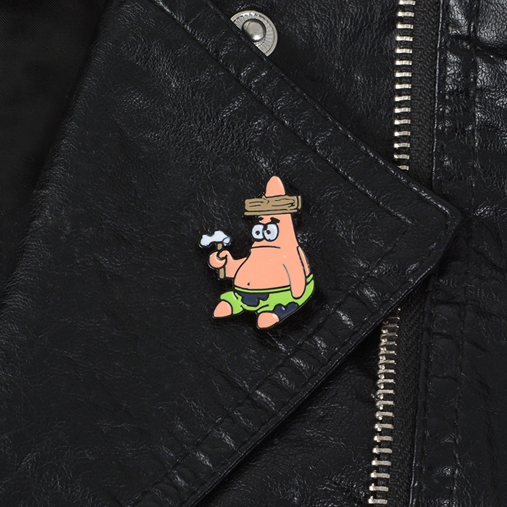 Ghim cài áo nhân vật hoạt hình dễ thương Spongebob Patrick cho nam nữ