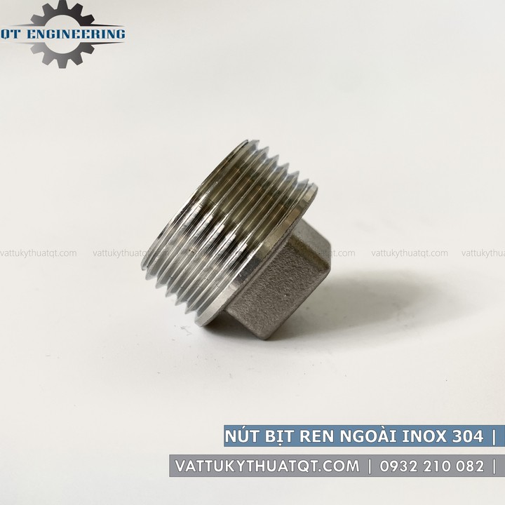 Nút Bịt Ren Ngoài Inox 304 | DN8-DN32