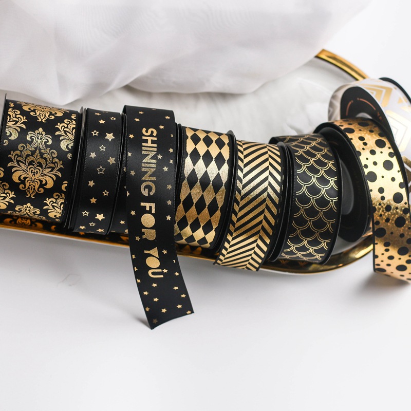 Dây ruy băng 25mm 10yard thắt nơ trang trí xinh xắn đa dụng