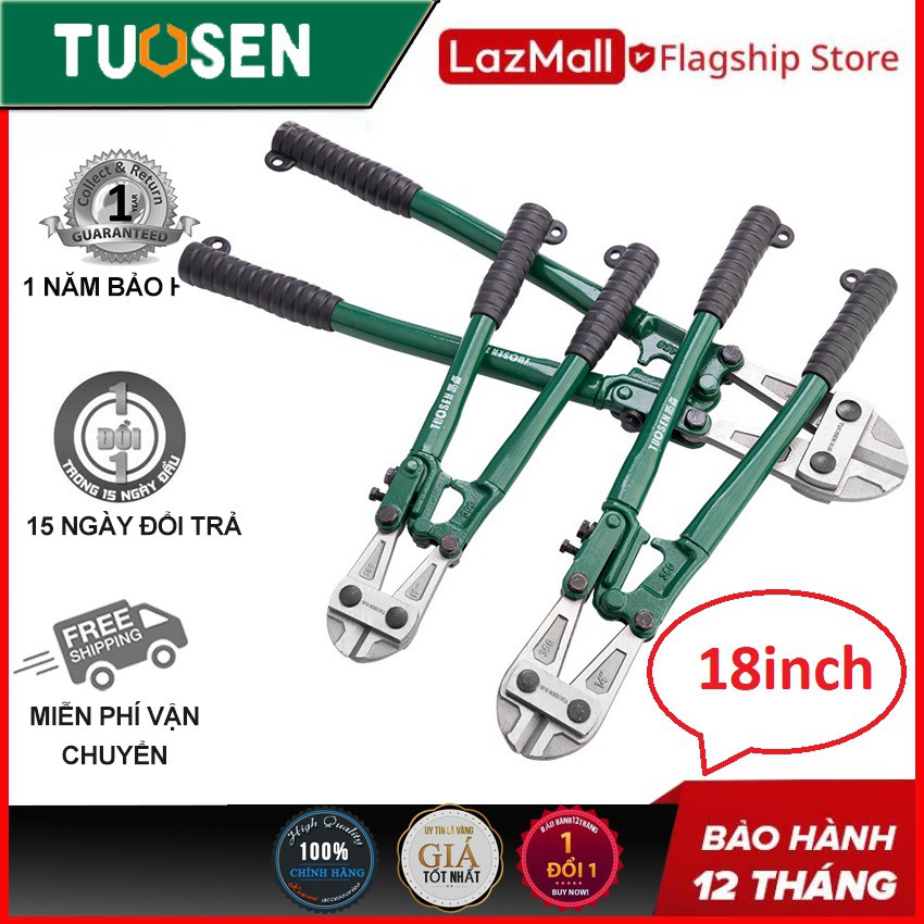 Kìm cộng lực 18inch, kềm cộng lực cắt kim loại màu và kim loại đen TUOSEN với kích cỡ 18inch