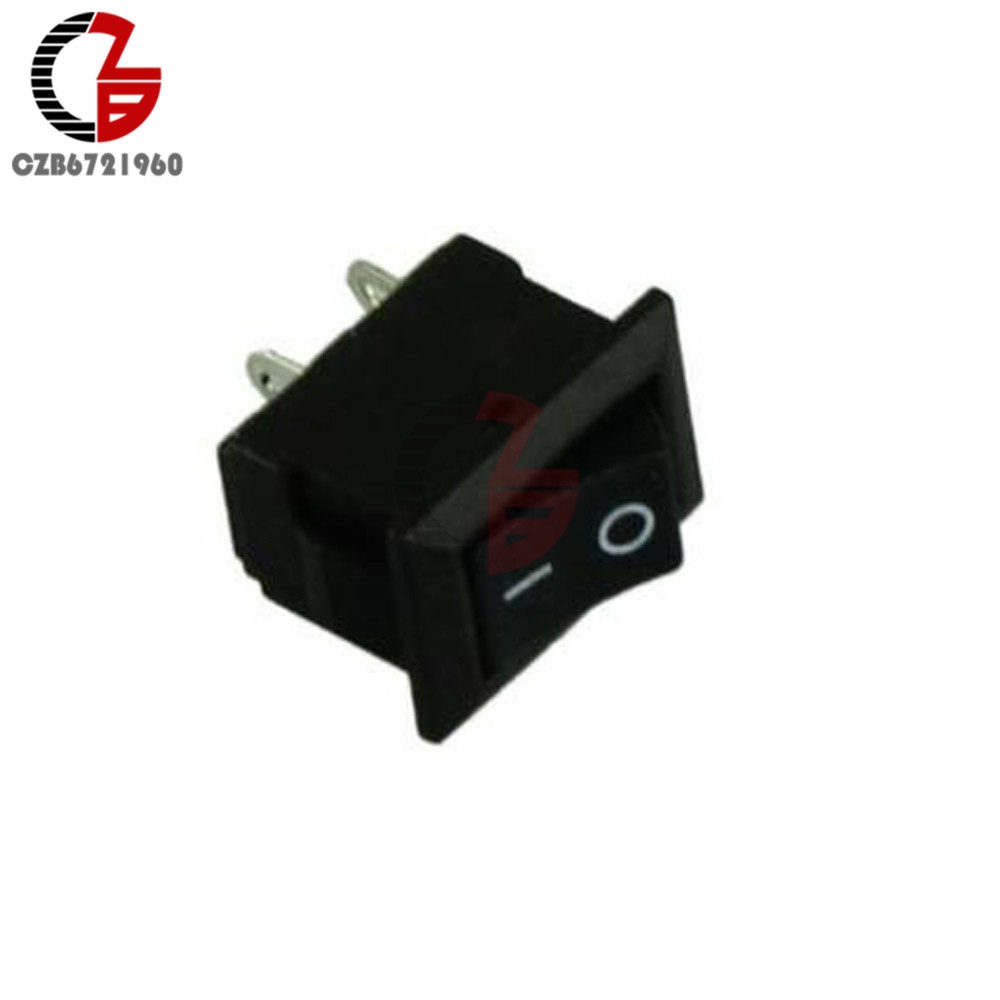 Bộ 10 công tắc 2 pin bật tắt KCD1-101 125V 6A cho xe hơi | BigBuy360 - bigbuy360.vn
