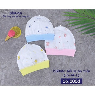 💥 Mũ bo tròn cotton cho bé/trẻ sơ sinh Dokma DS046