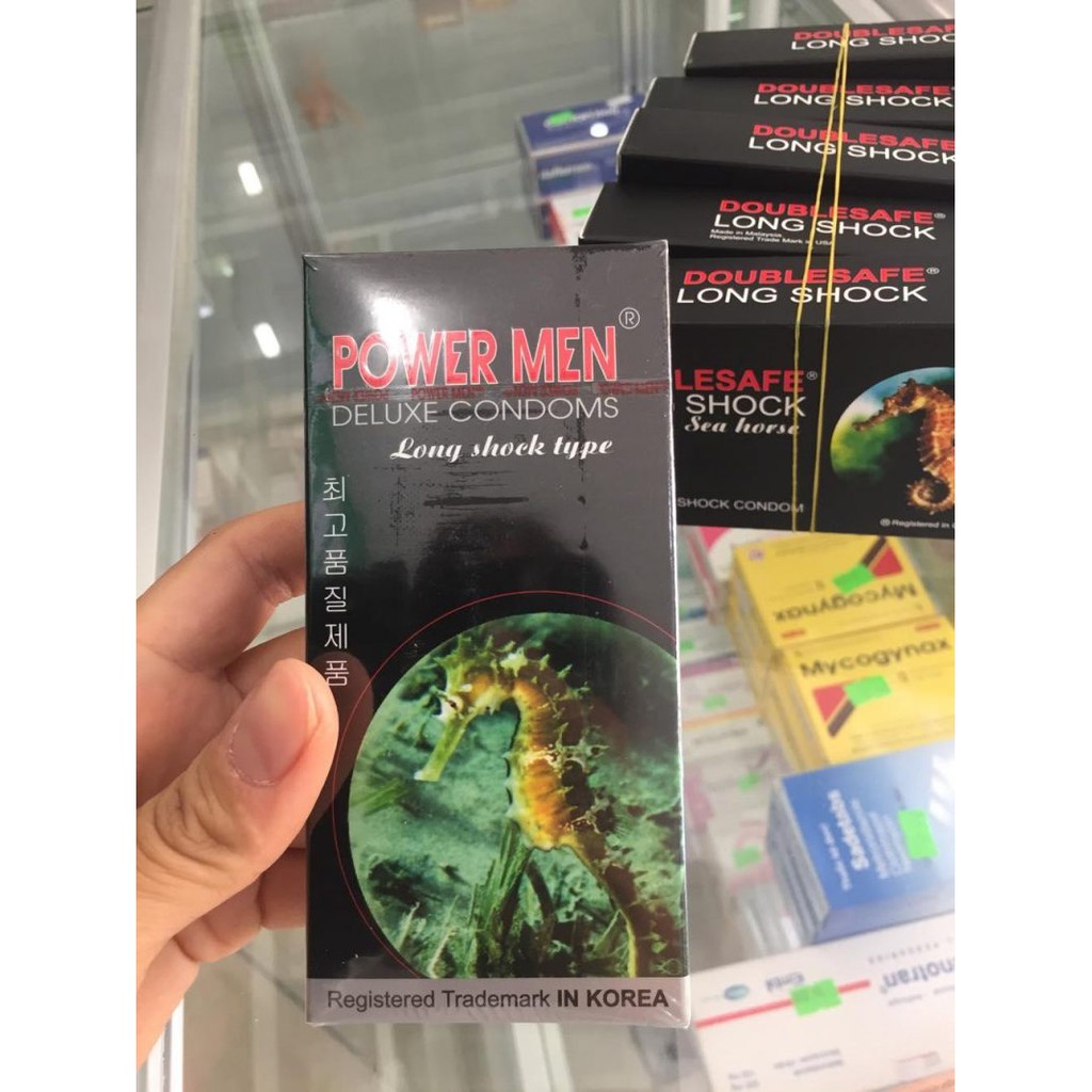 Bao cao su (Bcs - condom) Power men gai 12 cái, pray chống xuất sớm 5ml