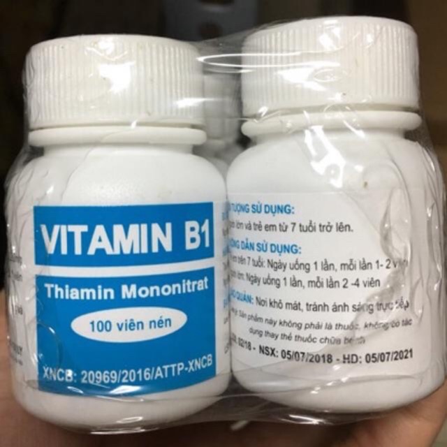 Combo 10 lọ vitamin B1 lọ 100 viên Đại Uy