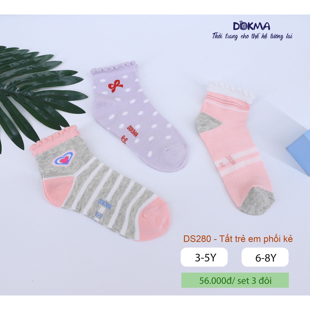 Dokma - Set 3 đôi tất trẻ em 3-8Y ( DS280 )