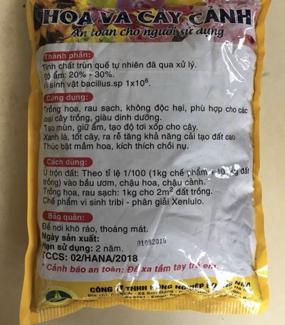 Phân trùn quế nguyên chất - ☘ Siêu hoa và cây cảnh (gói : 2 kg)