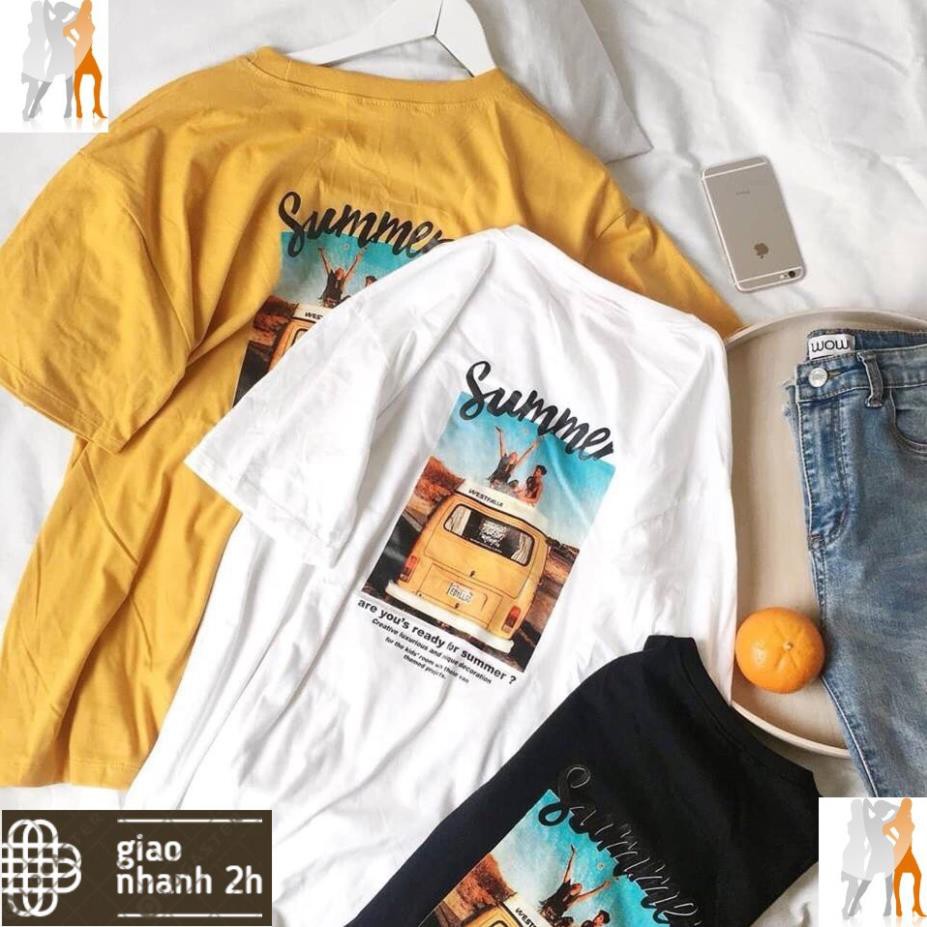 Áo thun unisex mùa hè SUMMER form rộng tay lỡ - Trùm Chuyên Sỉ Thời Trang - 150620201020 ⭐