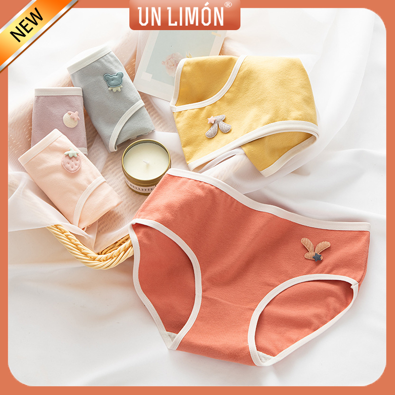 Quần Lót UNLIMON A02F484 Vải Cotton Phong Cách Nhật Bản Ngọt Ngào Cho Nữ | BigBuy360 - bigbuy360.vn