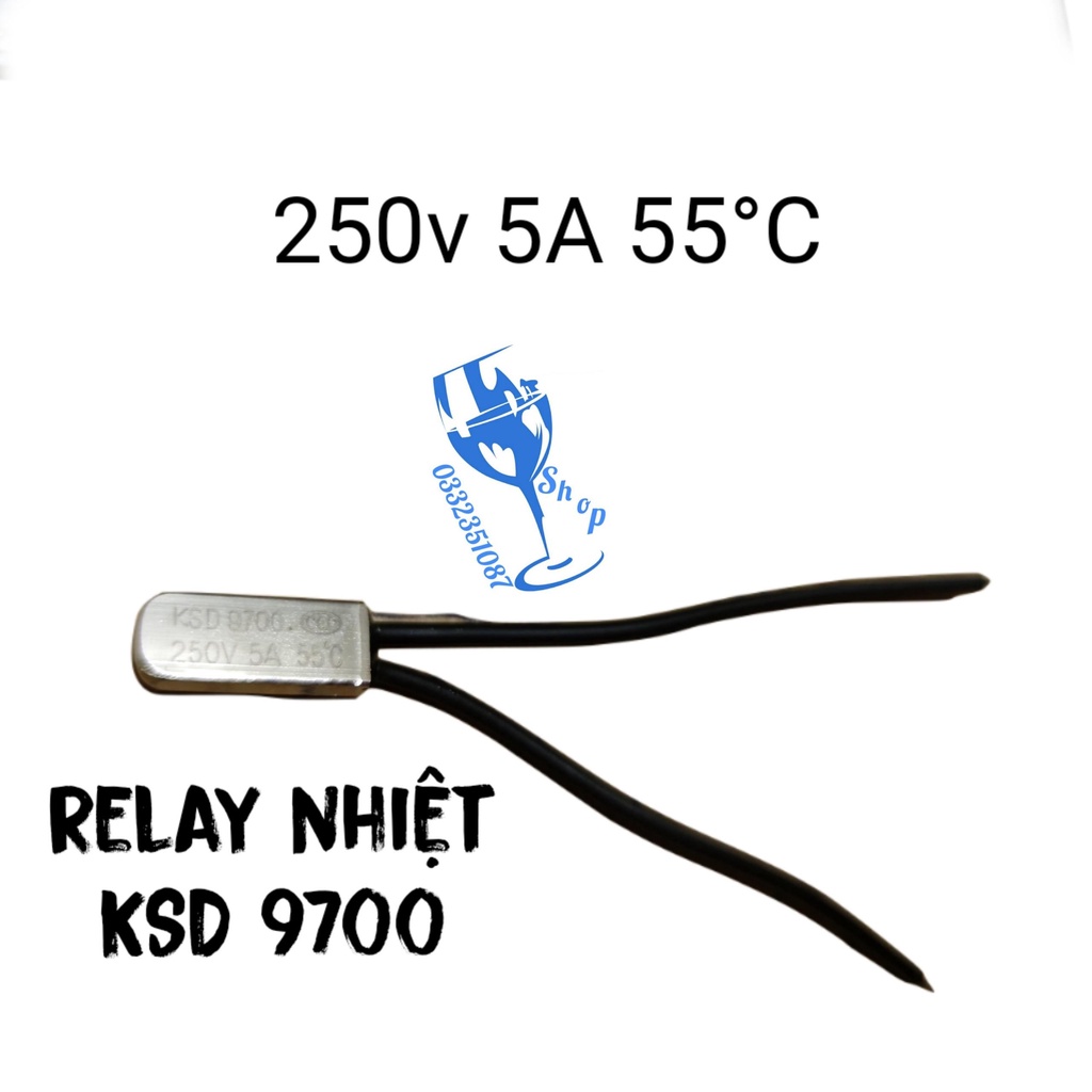 [Ảnh thật] [Chính hãng] relay nhiệt độ KSD9700 250v 5A 55*c  shopgiadungluongyen