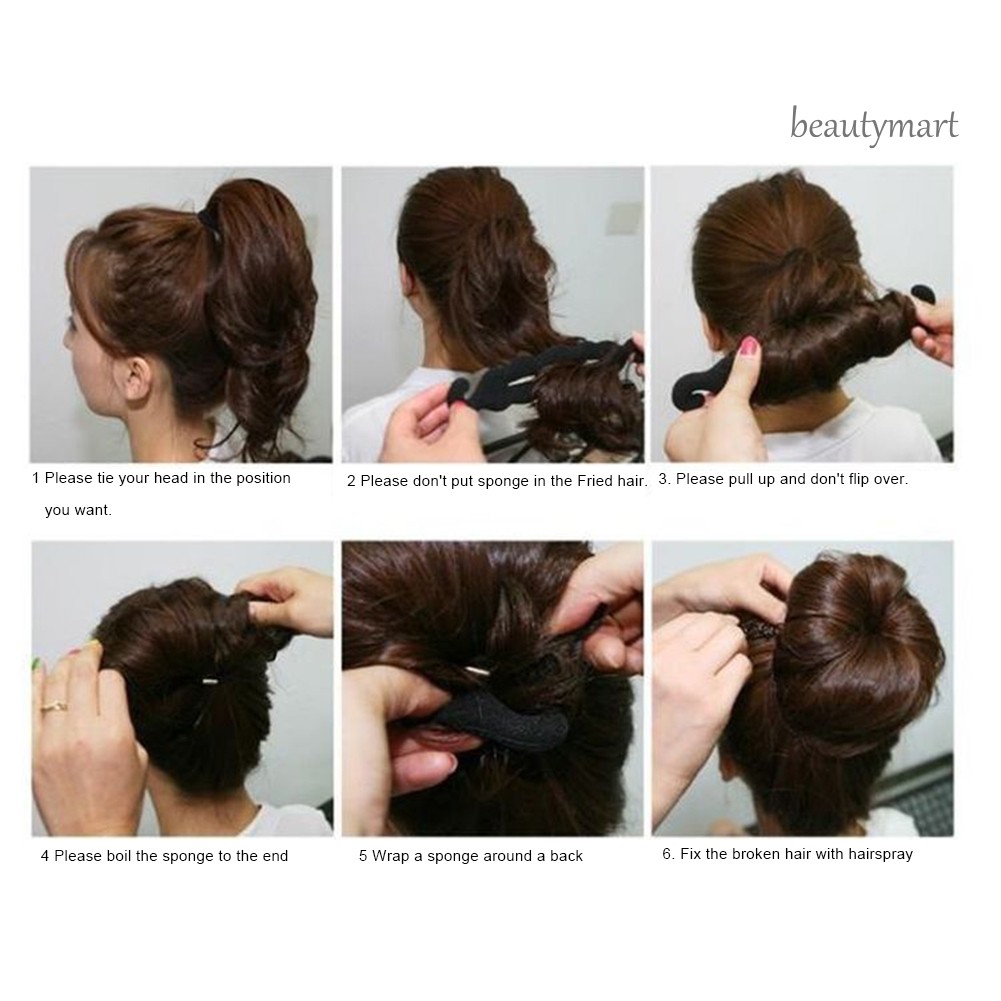 [Hàng mới về] Dụng cụ tạo kiểu tóc búi bằng xốp tiện dụng cho nữ