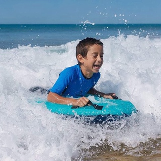 Portable Body Board Inflatable Pool Float Surfboard with Handles