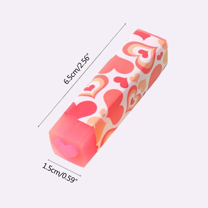 Bộ 4 Cục Tẩy Hình Trái Tim Màu Kẹo Ngọt Dễ Thương Dành Cho Học Sinh Tiểu Học