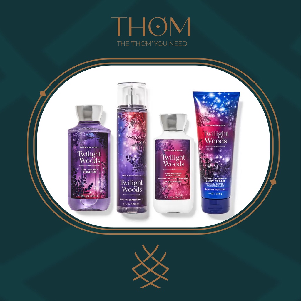 TWILIGHT WOODS | Sản Phẩm Tắm Dưỡng Xịt Thơm Toàn Thân Bath &amp; Body Works