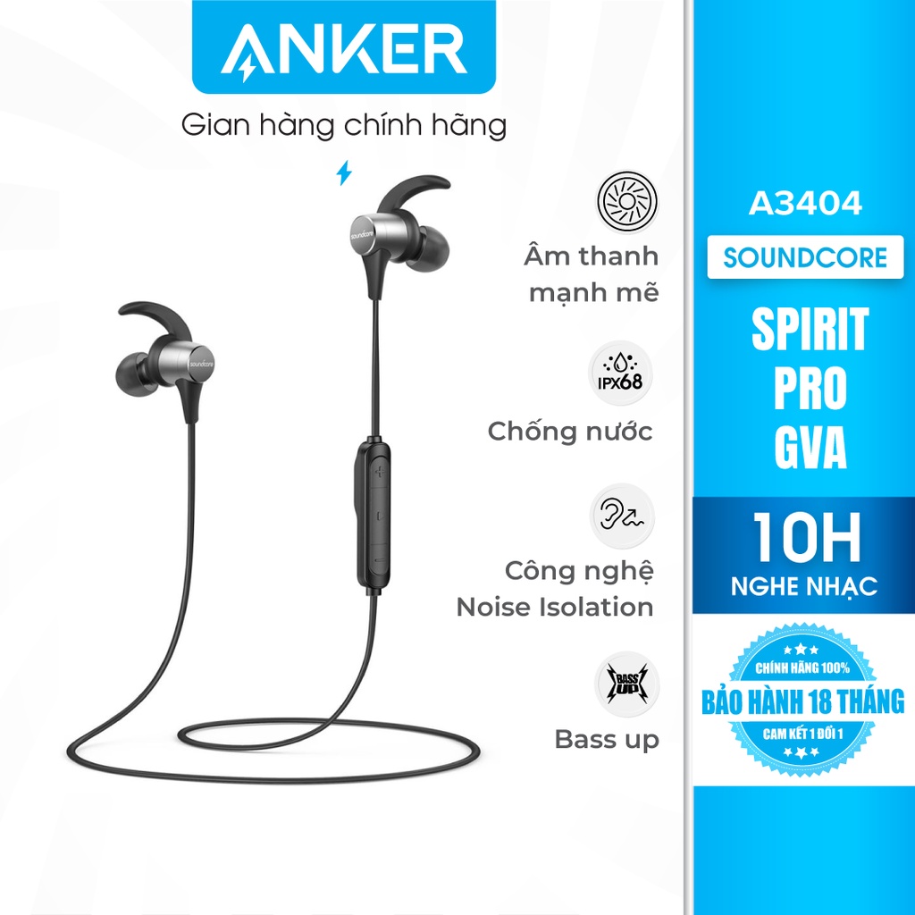 Tai nghe bluetooth SOUNDCORE Spirit Pro GVA (by Anker)