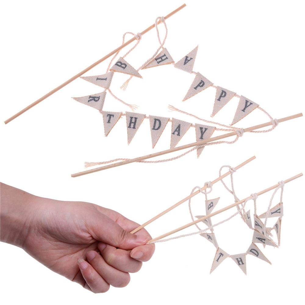 AUGUSTINA Topper Cắm Trang Trí Bánh Kem Hình Cờ Mỹ