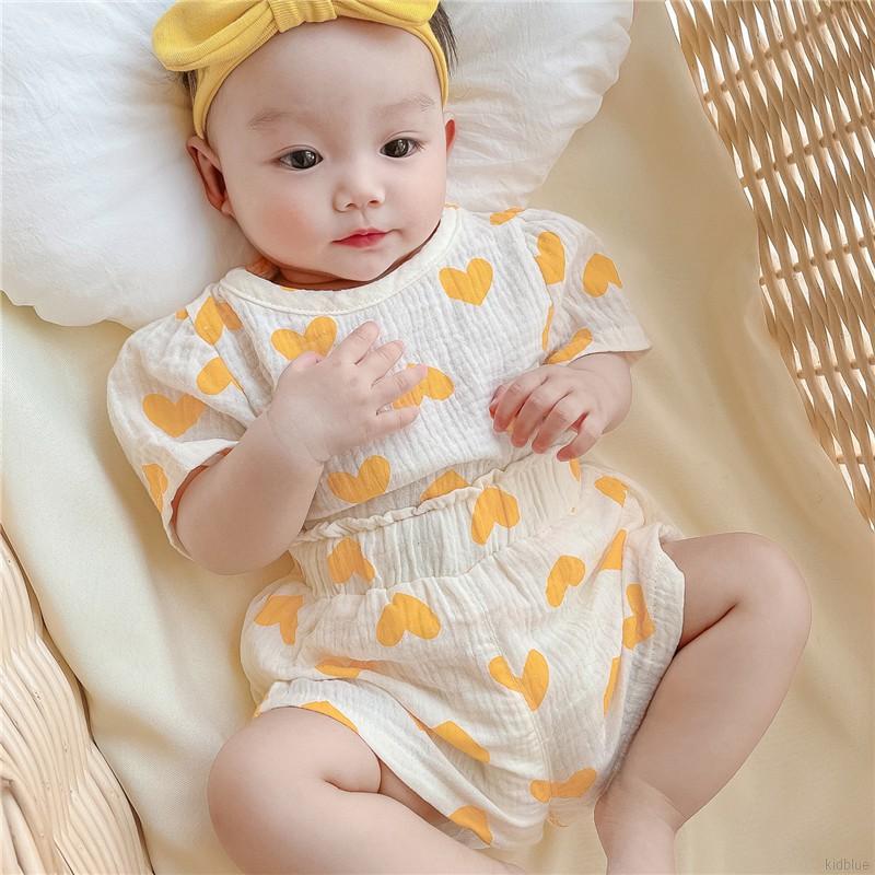 Bộ Áo Thun Tay Cánh Tiên Và Quần Đùi Đáng Yêu Cho Bé Gái