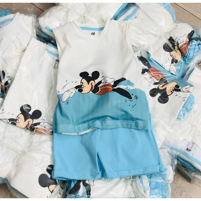 Set bộ ba lỗ Mickey H.M bé trai