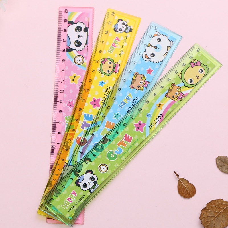 Thước kẻ học sinh 20cm dùng trong học tập cute dễ thương loại 20cm LIZAMO TK114