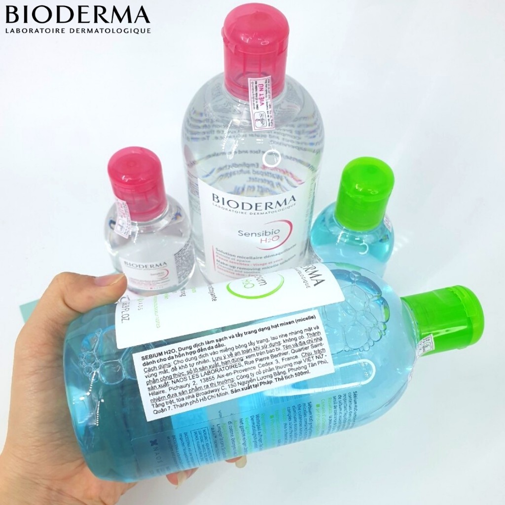 Nước Tẩy Trang TT09234475 BIODERMA Sensibio H2O Làm Sạch Da Không Cần Rửa Lại Với Nước (500ml)